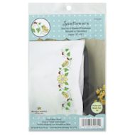 Design Works Stamped For Embroidery Pillowcases