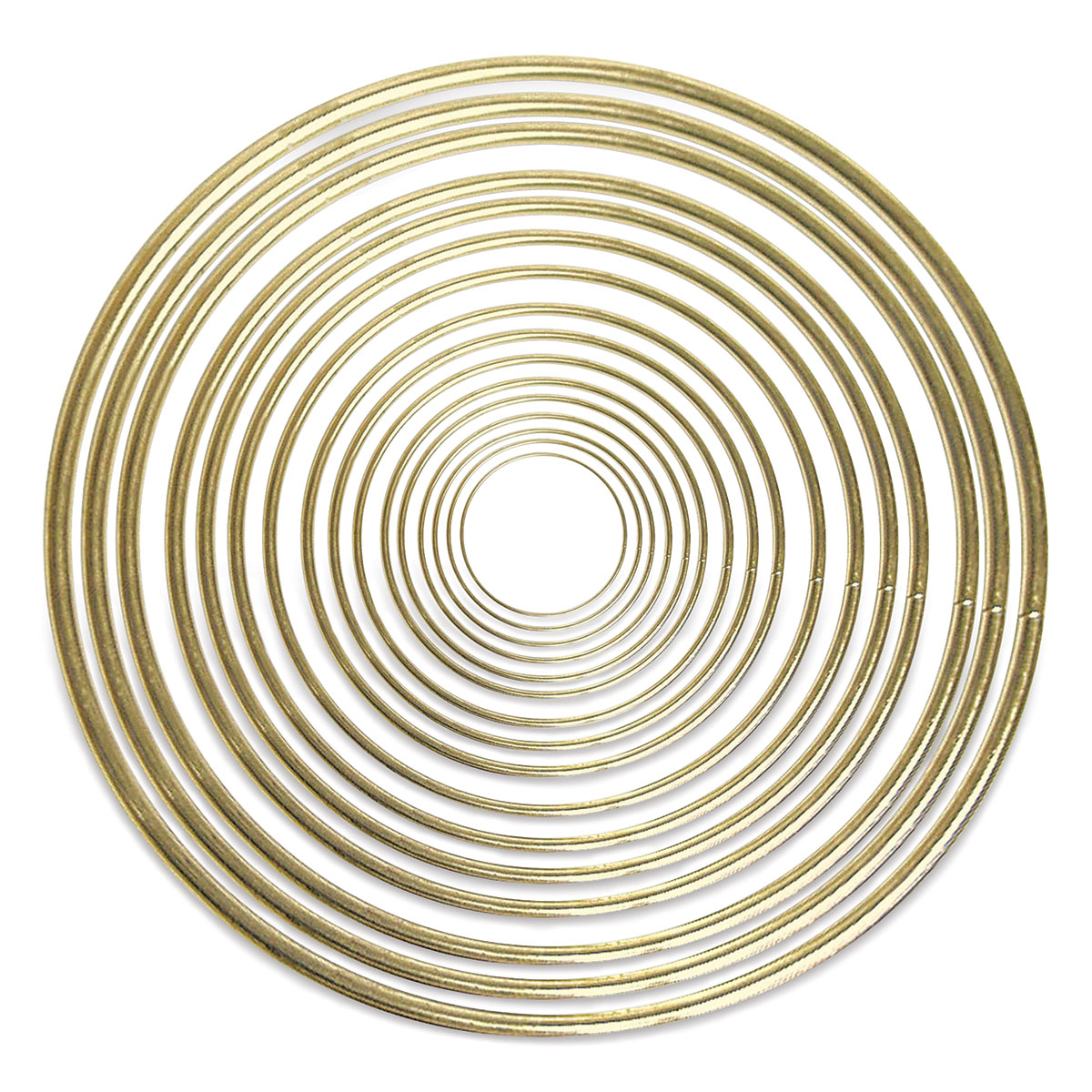 Pepperell Brass Plated Macramé Rings