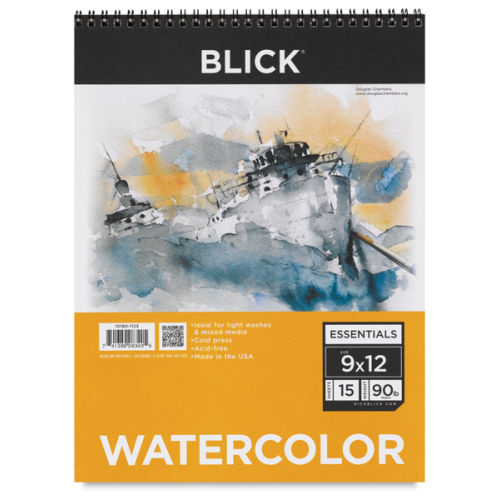 Blick Essentials Watercolor Pad - , 9 x 12, Spiral-bound, 15