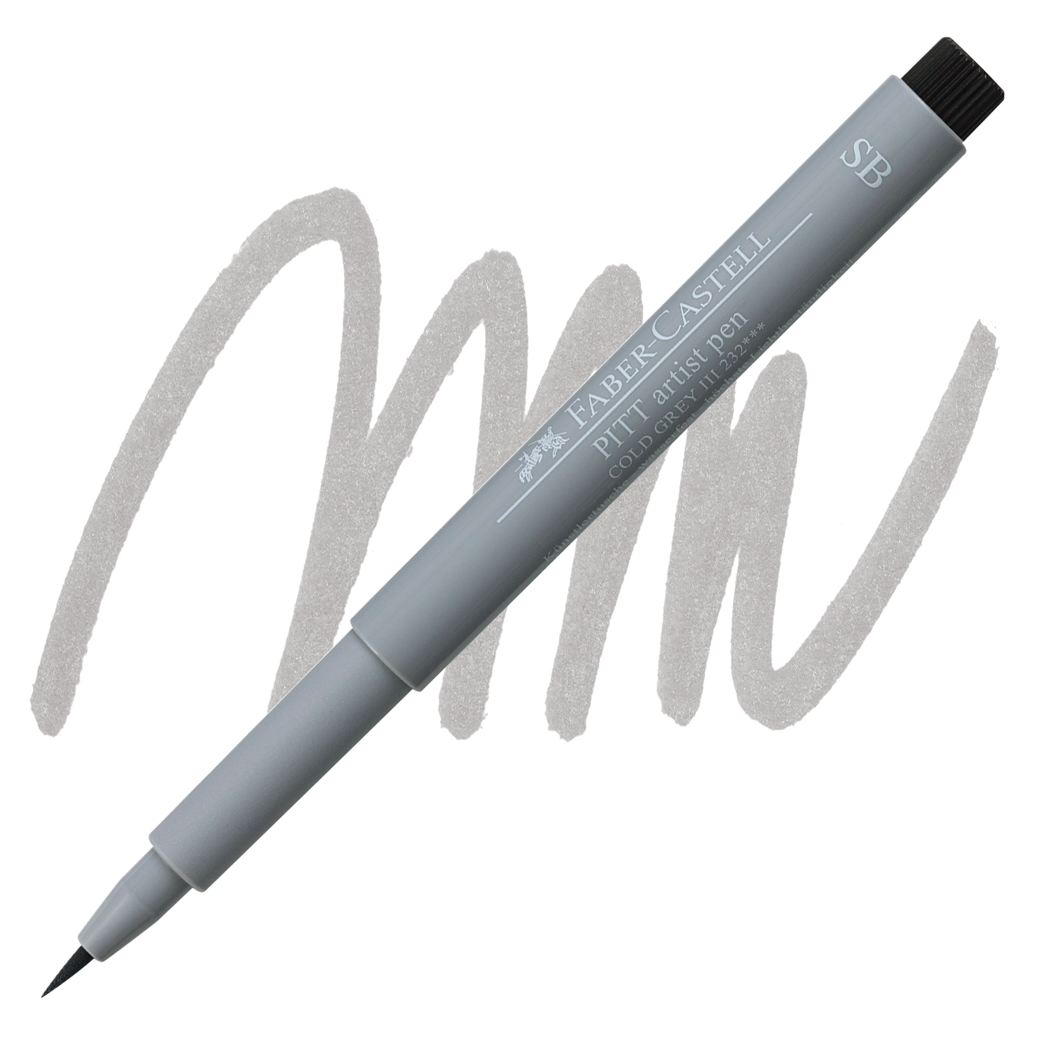 Faber Castell : Pitt : Artist Pen : Soft Brush : Cold Grey III