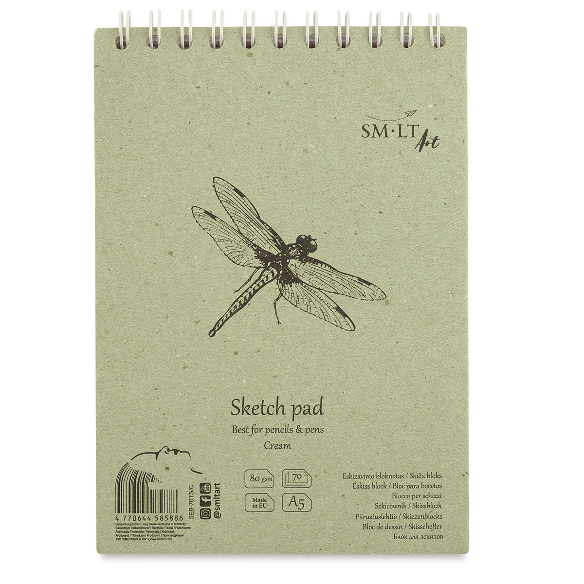 SMLTArt SMLT Ingres Sketch Pad A4 - 30 sheets