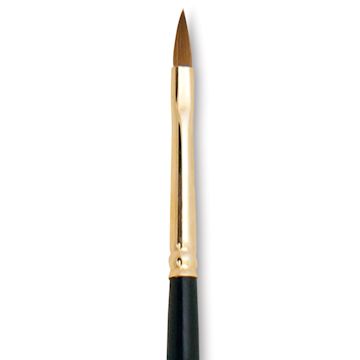 Open in modal - Silver Brush Renaissance Red Sable Brush - Cat's Tongue, Long Handle, Size 2 close up