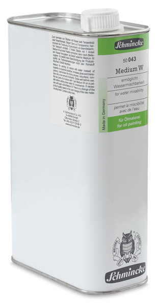 Open in modal - Schmincke Medium W - Angled view of 1000 ml can