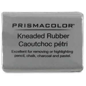 Prismacolor Kneaded Eraser - medium, 1-1/4" x 3/4" x 1/4", Gray