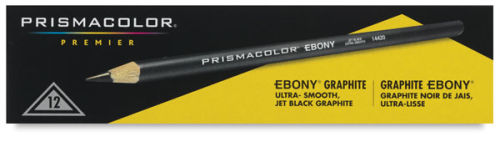 Prismacolor Ebony Graphite Pencils, Black Drawing Pencil Set 12 Count  Sketching Pencils