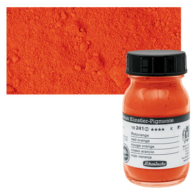 Schmincke Pigment - Red Orange, 100 ml Jar