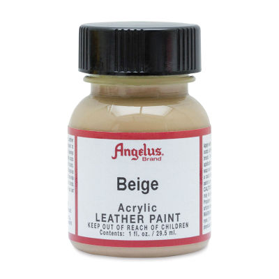 Angelus Acrylic Leather Paint - Beige, 1 oz