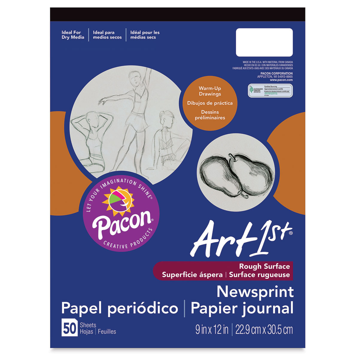 Art1st Newsprint Pad 9 x 12 50 Sheets