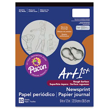 Open in modal - ART1st Newsprint Pad - 9" x 12", 50 Sheets