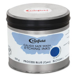 Cranfield Caligo Safe Wash Etching Ink - Process Blue (Cyan), 500 g Can