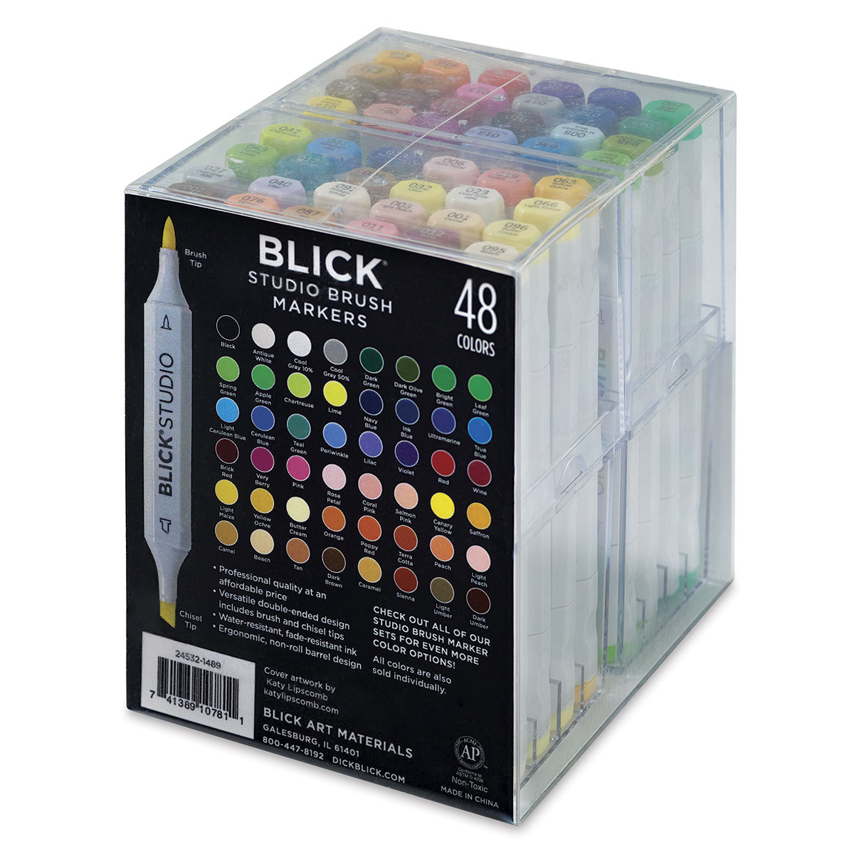 Blick Studio Brush Markers - Assorted Colors, Set of 48 | BLICK Art  Materials