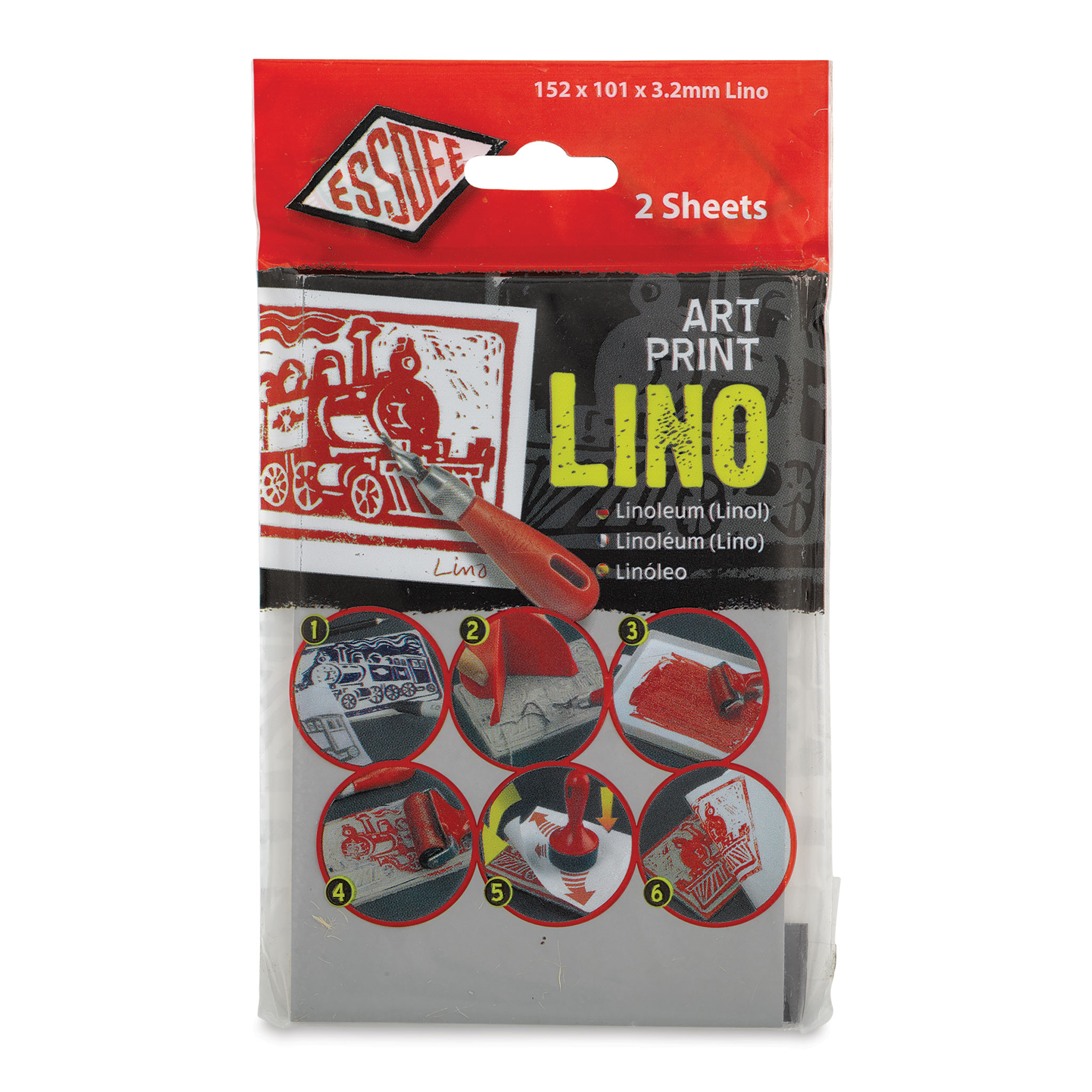 Essdee Lino Blocks - 8 x 12, Unmounted, Pkg of 10 