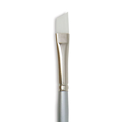 Silver Brush Silverwhite Synthetic Brush - Angular, Short Handle, 1/2" (close-up)