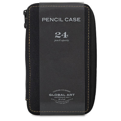Global Canvas Pencil Case - Black, for 24 Pencils