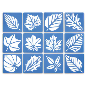 Perfect Leaf Stencil Set 8 - 12 Pieces