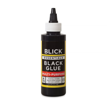 Blick Black Glue - front view of 4 oz bottle