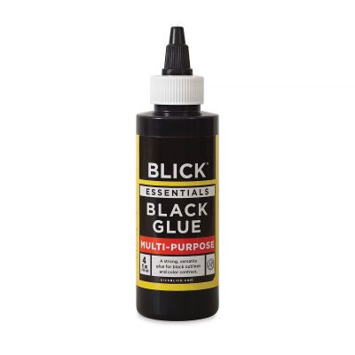 Blick Black Glue - front view of 4 oz bottle