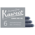 Kaweco Fountain Pen Ink Cartridges - Smokey Grey, Pkg of 6