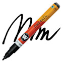 Molotow One4All Acrylic Marker - 2 mm Tip, Black Glossy, Bullet Tip