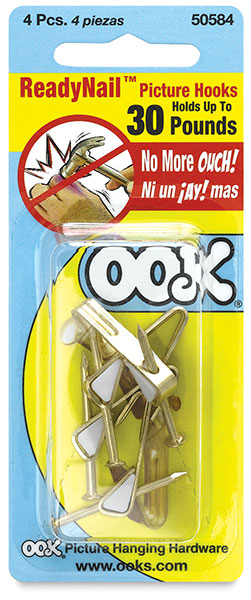 OOK 10 lbs. Capacity Readynail Picture Hanger (40-Pack) 533195