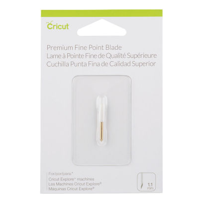 Cricut Blade - Front of blister package of Fine Point Blade 