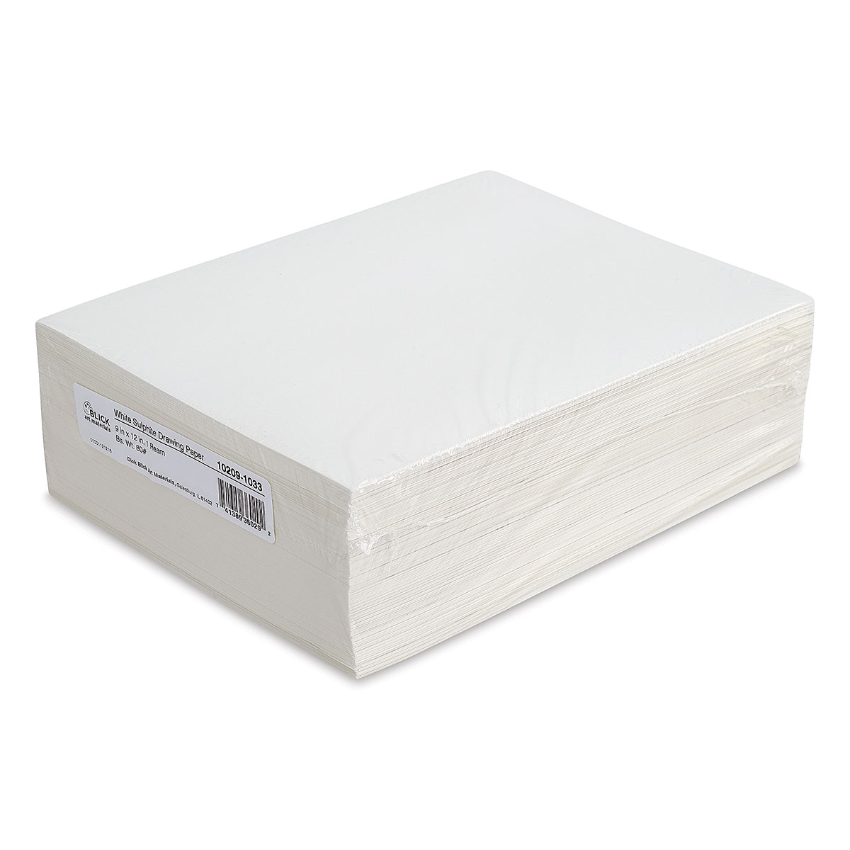Blick Sulphite Drawing Papers 9" x 12", White, 500 Sheets, 80 lb