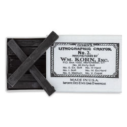 Korn's Lithographic Crayons - Box of 12, #00 Extremely Soft
