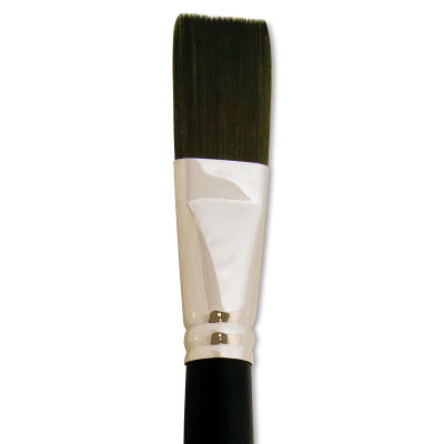 Silver Brush Black Pearl Brush - Flat, Long Handle, Size 12