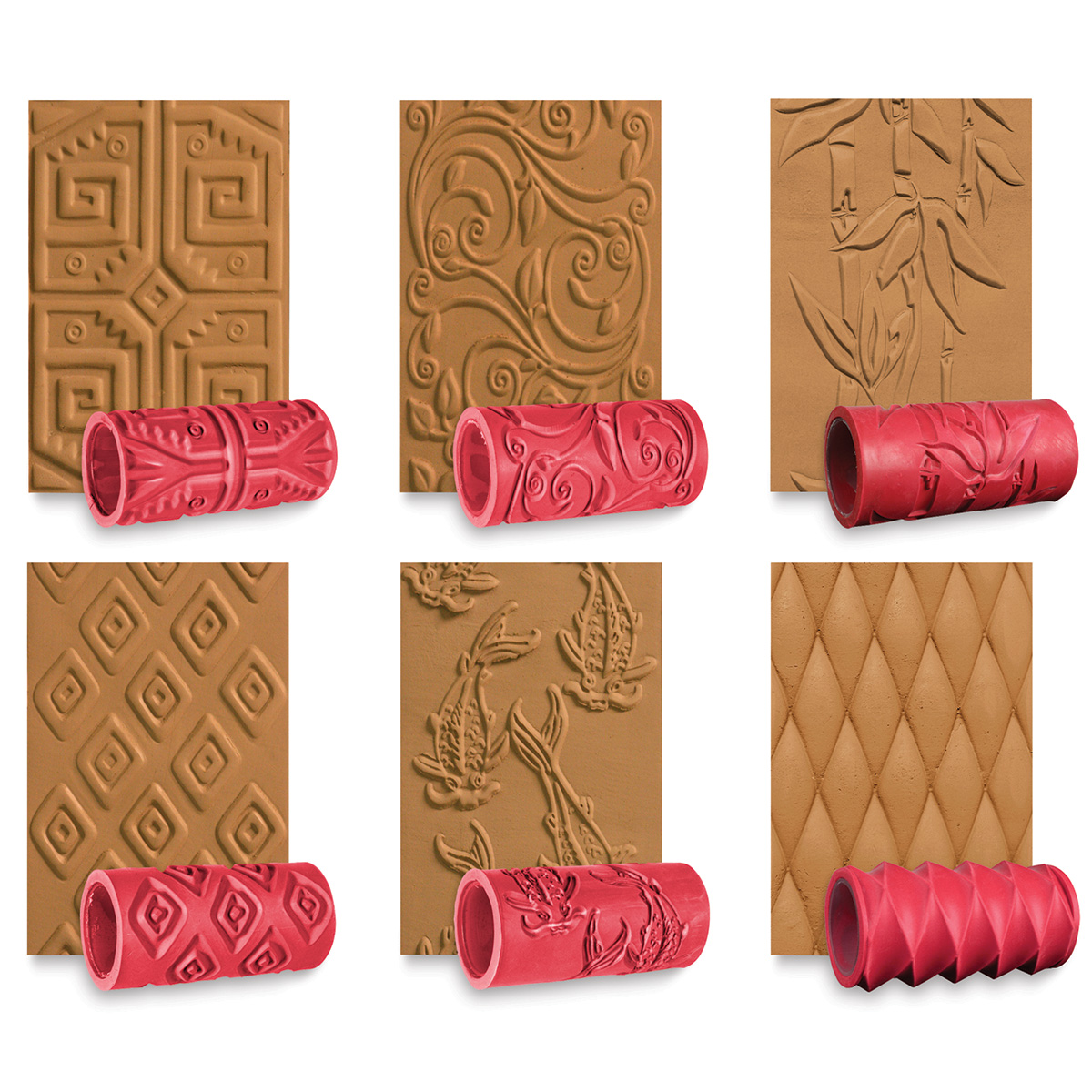 Clay Texture Rollers - How to Make and Use Texture Rollers