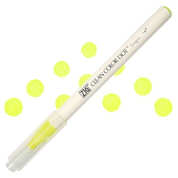 Open in modal - Zig Clean Color Dot Marker - Fl. Yellow, swatch and marker