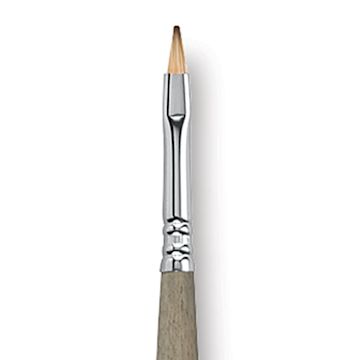 Open in modal - Escoda Modernista Tadami Synthetic Mongoose Brush - Bright, Long Handle, Size 4