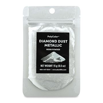 Open in modal - PolyColor Resin Pigment Powder - Diamond Dust Metallic, 15 g (Front of packaging)