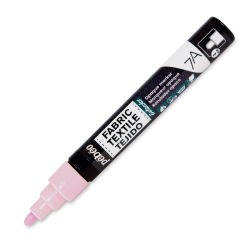 Pebeo 7A Opaque Fabric Marker - Pastel Pink, 4 mm (Cap off)