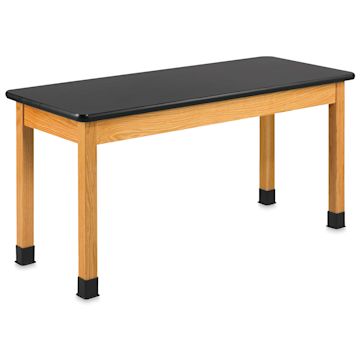 Open in modal - Diversified Spaces Plain Apron Table - Epoxy Resin Top, 24" x 54"