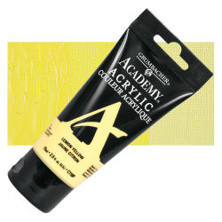 Grumbacher Academy Acrylics - Lemon Yellow, 75 ml tube
