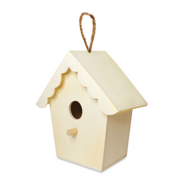 Craft Medley Wood Birdhouse With Scalloped Roof
