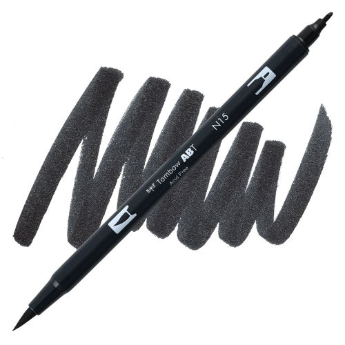 Tombow Dual Brush Pen - Black