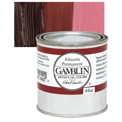 Gamblin Artist's Oil Color - Alizarin Permanent, 8 oz Can