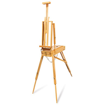 Richeson Weston Half French Easel - Angled view of standing Easel with mast extended