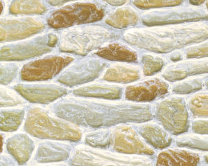 Plastruct Patterned Sheets, Field Stone, 1:24 Scale (finished example)