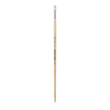 Open in modal - Utrecht Rhenish Pure Hog Bristle Brush - Bright, Size 2, Long Handle