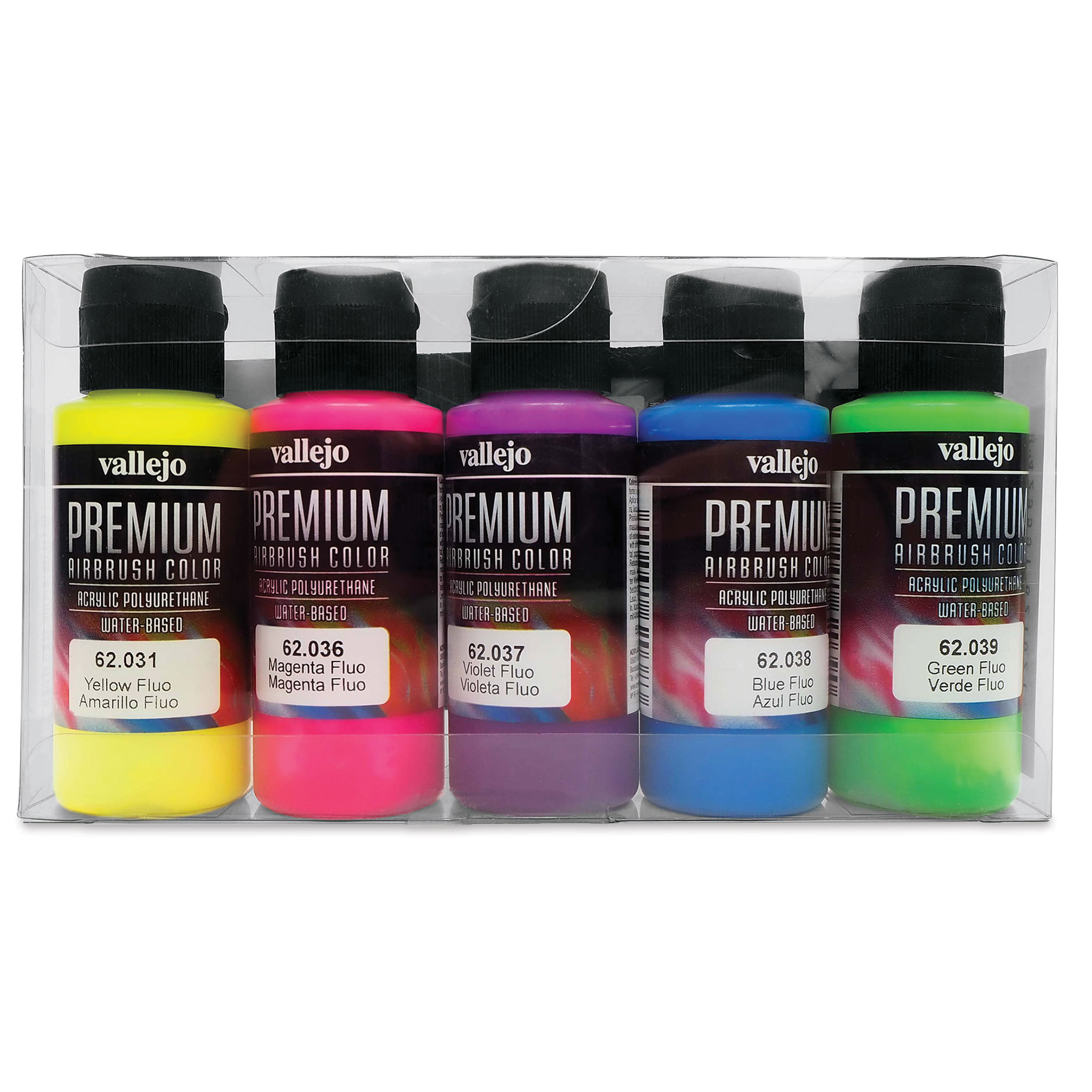 Vallejo Premium Airbrush Paint : Set Of 5 : Candy Colours Colours