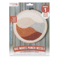 Leisure Arts Punch Needle Kit - Big Waves, 8"