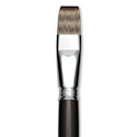 Escoda Vintage Synthetic Brush - Bright, Long  Handle, Size 20