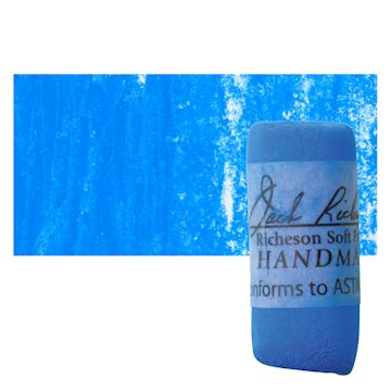 Open in modal - Richeson Soft Handrolled Pastel - Blue B7, pastel and swatch