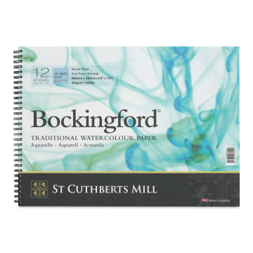 Bockingford Spiral Bound Watercolor Pad - 10" x 14", Cold Press (front cover)