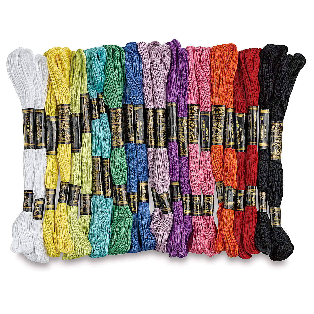 Creativity Street® Embroidery Thread, Assorted Colors, 8 Yards ea., 24  Skeins