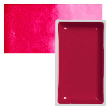Open in modal - Kuretake Gansai Tambi Watercolor Pan - Rose Madder Pan and swatch