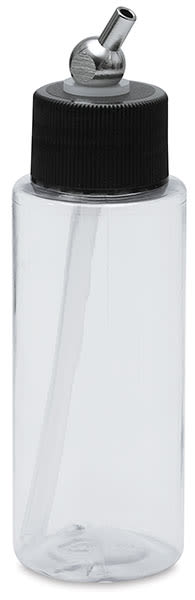 Iwata Crystal Clear Cylinder Bottles - Front view of 2 oz. bottle
