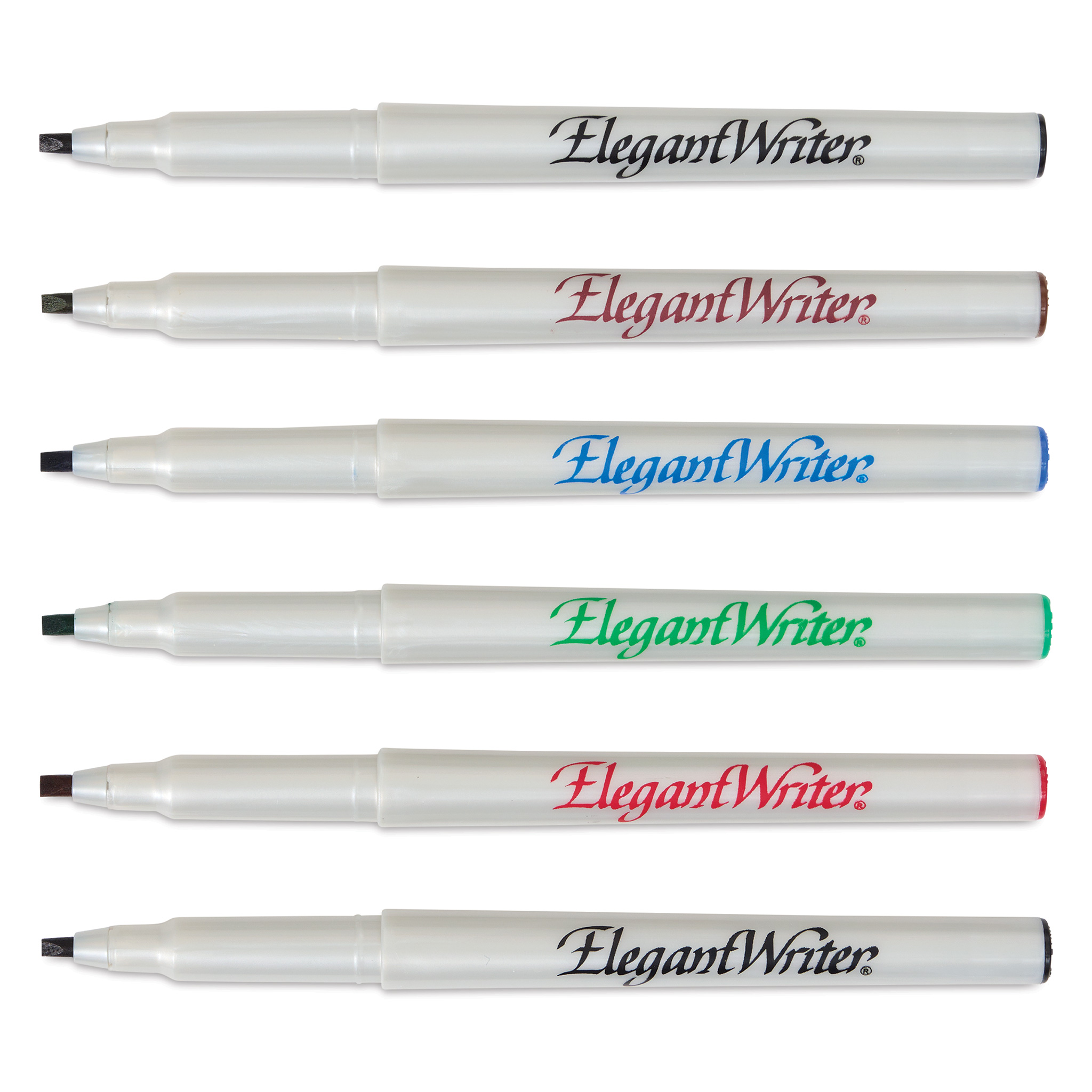 Elegant Writer Calligraphy Pen Set, 4-Pens, Black, Assorted Tips